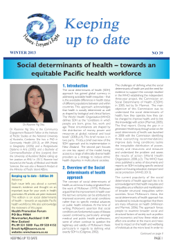 Social determinants of health