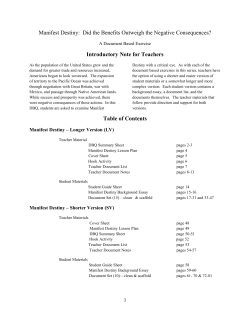 Manifest Destiny - Henry Clay: The Man With A Plan