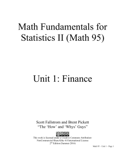 Finance - MiraCosta College