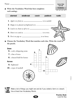 C Write the Vocabulary Word that best completes each