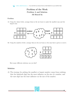 Problem of the Week - Sino Canada School