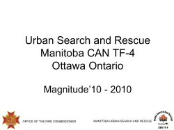 Ottawa Magnitude 2010 - Fire Commissioners Office