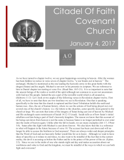 January 4, 2017 - Citadel of Faith