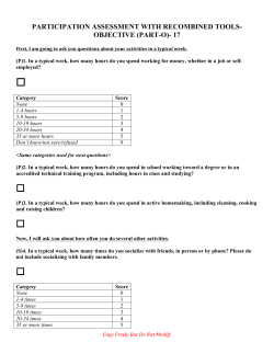 PART-O Rating Form