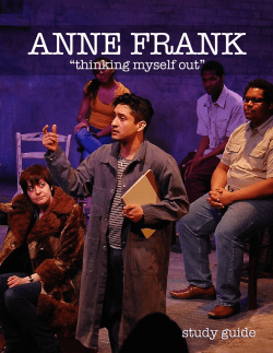 Anne Frank: thinking myself out