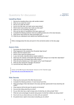 Questions for discussion