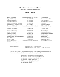 Handbook - Gibson County Special School District