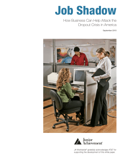 Job Shadow - Junior Achievement USA