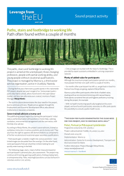 Path often found within a couple of months