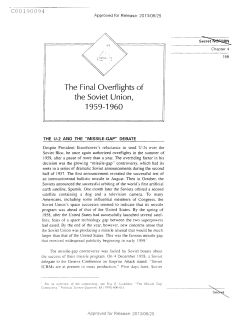 The Final Overflights of the Soviet Union
