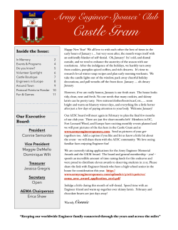 2016 Jan CG - Army Engineer Spouses Club