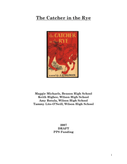 The Catcher in the Rye