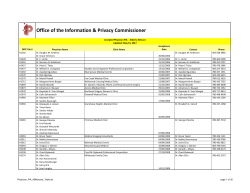 Alberta Netcare PIA Physician Listing