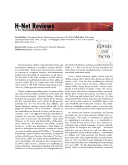 Untitled [James Aucoin on Exposes and Excess: Muckraking - H-Net