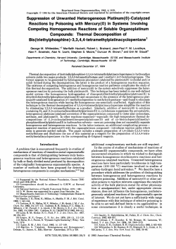 Suppression of Unwanted Heterogeneous Platinum(0)