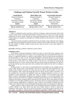 Challenges and Problems Faced By Women Workers in India