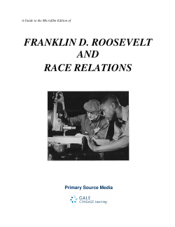 franklin d. roosevelt and race relations