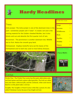 Hardy Headlines - Texas Master Naturalist
