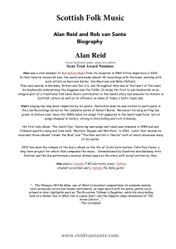 Scottish Folk Music - Alan Reid and Rob van Sante