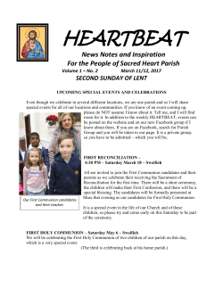 heartbeat-vol-1-no-2 - Sacred Heart English Language Parish, Amman