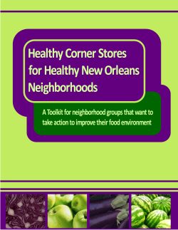 Healthy Corner Stores for Healthy New Orleans Neighborhoods | 1