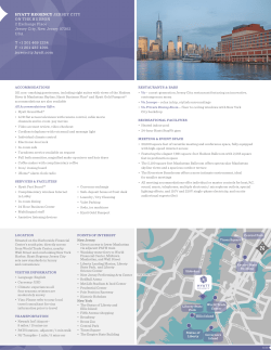 Fact Sheet - Hyatt Regency Jersey City
