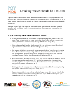 Drinking Water Should be Tax-Free
