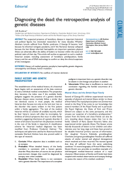 Diagnosing the dead - Royal College of Physicians of Edinburgh