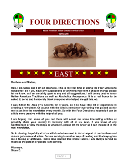 Spring Edition, April 2007 - Native American Indian General Service