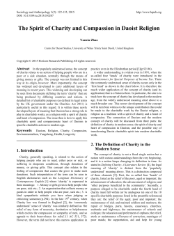 The Spirit of Charity and Compassion in Daoist Religion