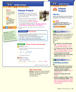 Estimate Products Estimate Products - McGraw