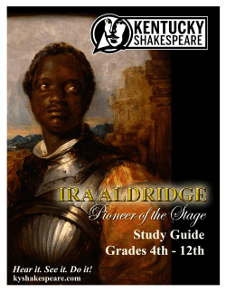 Ira Aldridge: Pioneer of the Stage