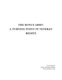 the bonus army: a turning point in veteran rights