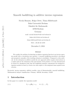 Smooth backfitting in additive inverse regression arXiv:1311.0834v1