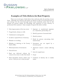 Title Insurance Frequently Asked Questions