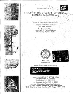 LOADINGS ON COFFERDAMS