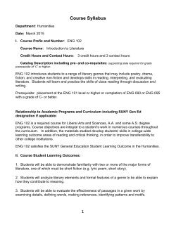 Course Syllabus
