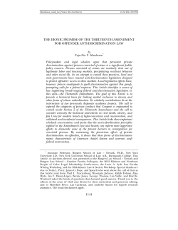 the ironic promise of the thirteenth amendment for offender anti