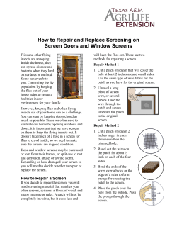How to Repair and Replace Screening on Screen Doors and