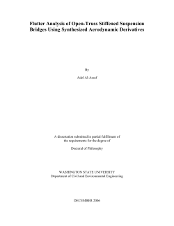 Flutter Analysis of Open-truss Stiffened Suspension Bridges Using