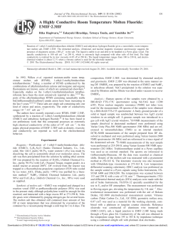 A Highly Conductive Room Temperature Molten Fluoride: EMIF"2.3HF