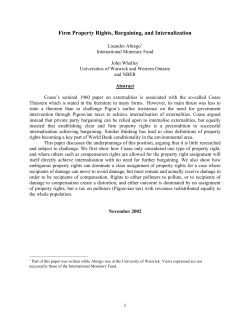 Firm Property Rights, Bargaining, and Internalization