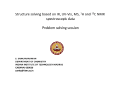 Structure solving based on IR, UV-Vis, MS, 1H and 13C NMR