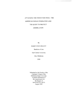 AITACKING THE/INDIAN NEW DEAL: THE AMERICAN INDIAN