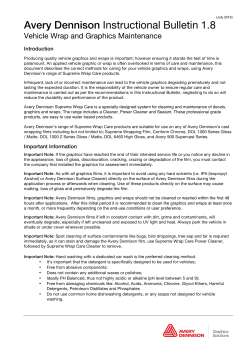 Avery Dennison Instructional Bulletin 1.8