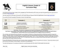 12th grade English 4 Honors