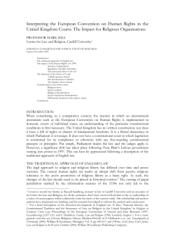 Interpreting the European Convention on Human Rights in the