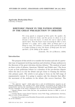 rhetoric proof in the pathos sphere in the great pre