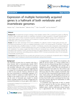 Expression of multiple horizontally acquired genes is a