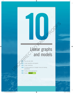 Linear graphs and models